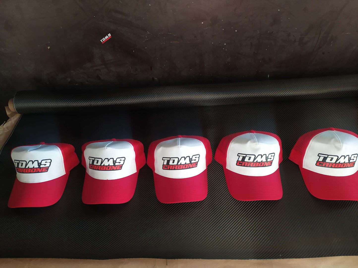 Casquette Tom's Carbone Rouge/Blanc - Tom's carbone