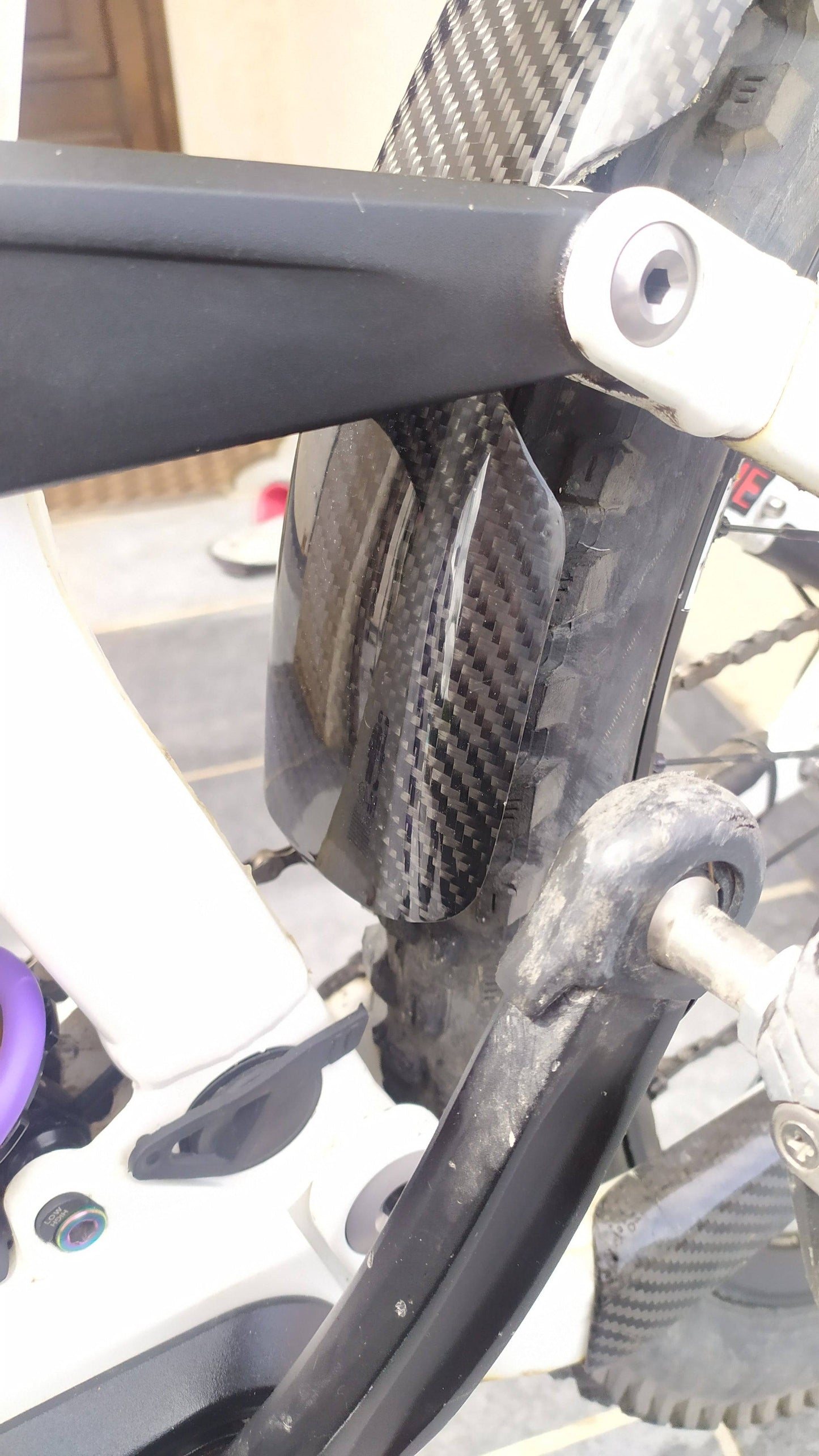 Garde Boue Arrière Spécial Moustache Game-trail 2020-2023 - Tom's carbone