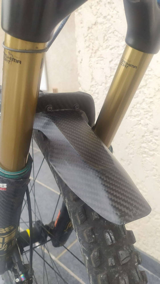 Petit Garde Boue avant spécial Fox 36 arceaux carré - Tom's carbone