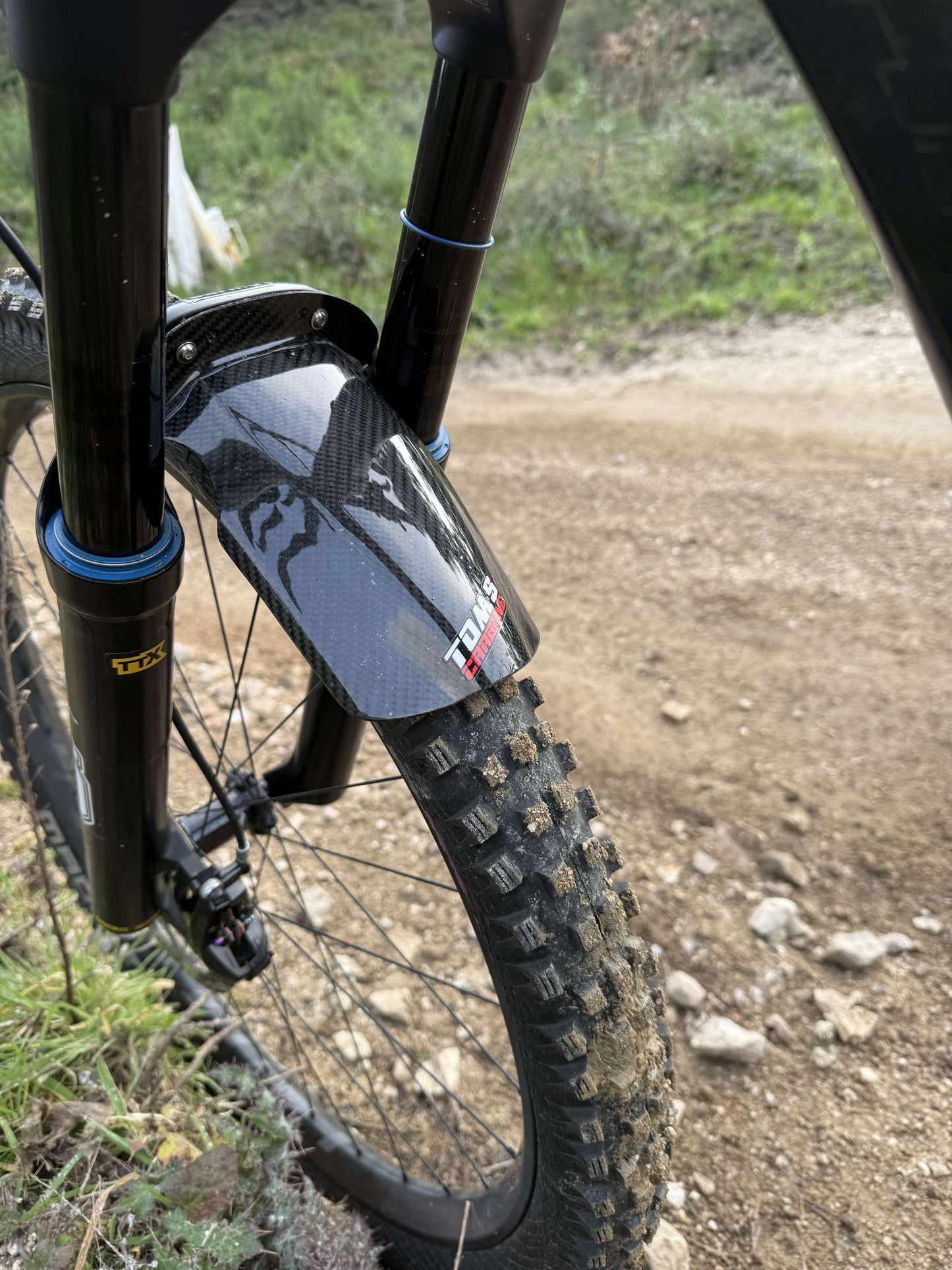 Ohlins 38 Front Fork Mudguard – Tom's carbone