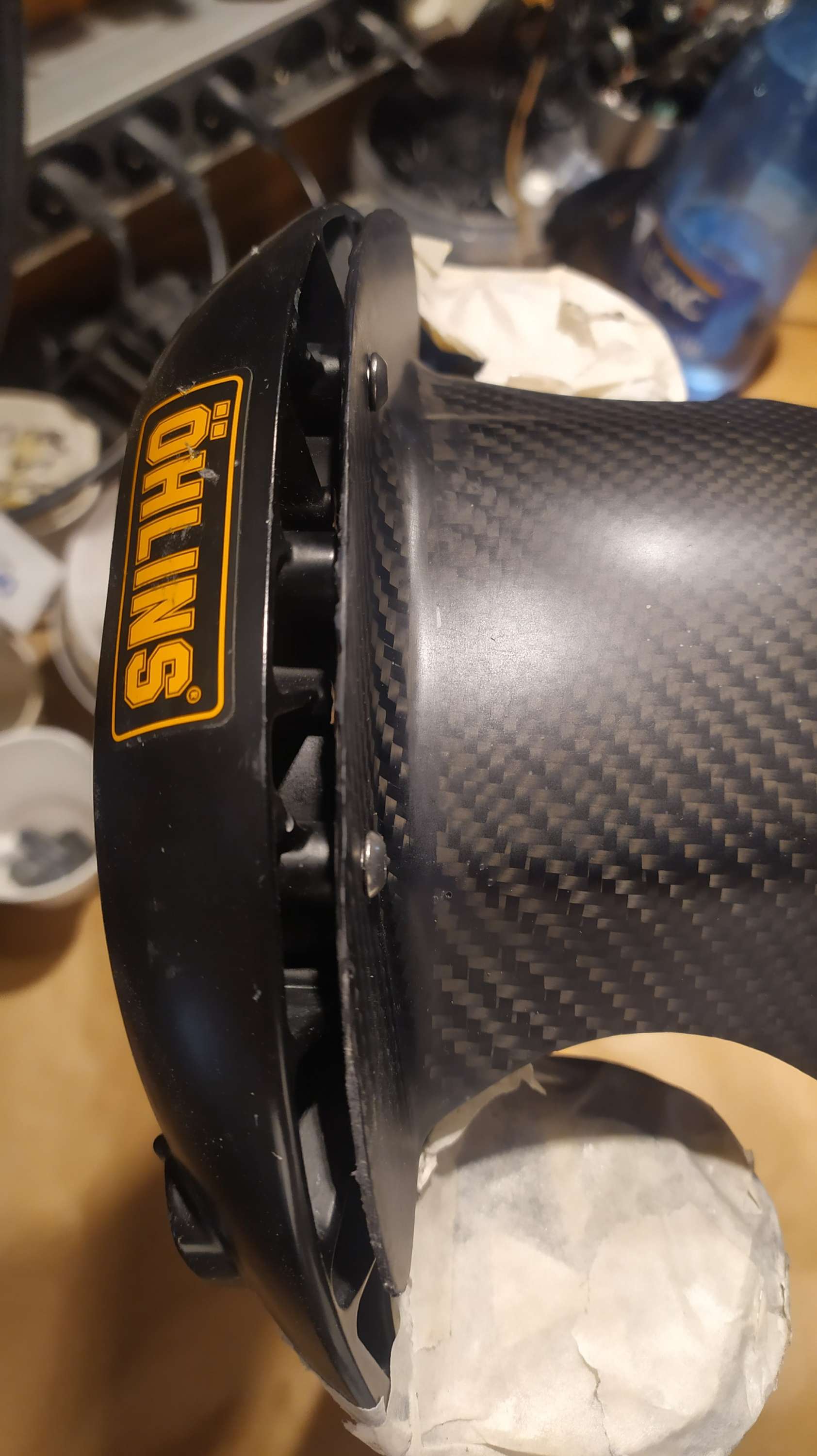 Ohlins 38 Front Fork Mudguard – Tom's carbone